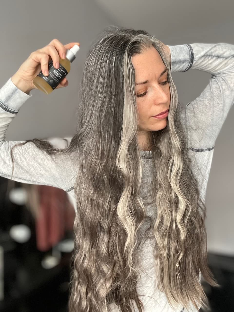 Kerotin Hair diameter boost before and after visual comparison.