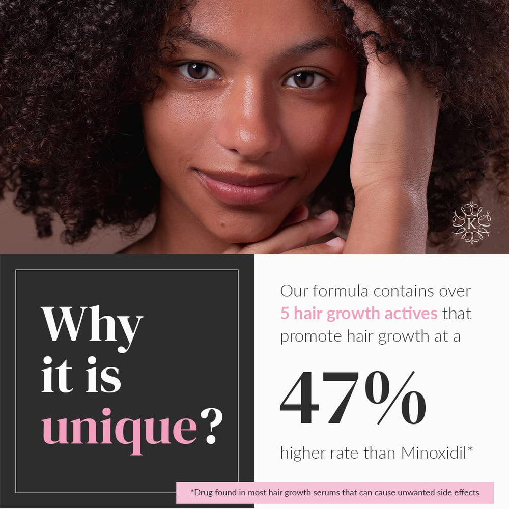 Massaging Kerotin serum into the scalp for nourishing care