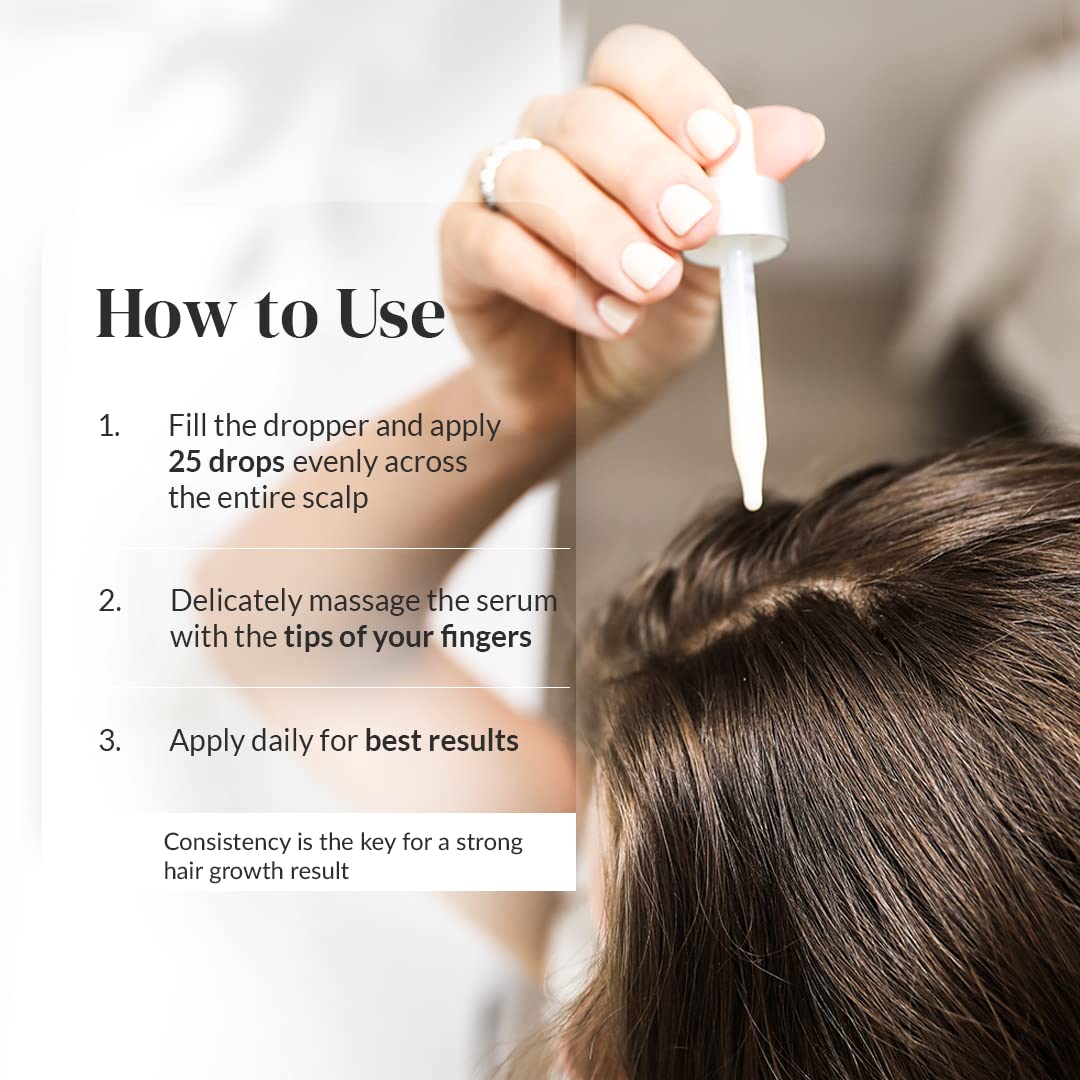 Hair strands appearing fuller with Kerotin serum usage