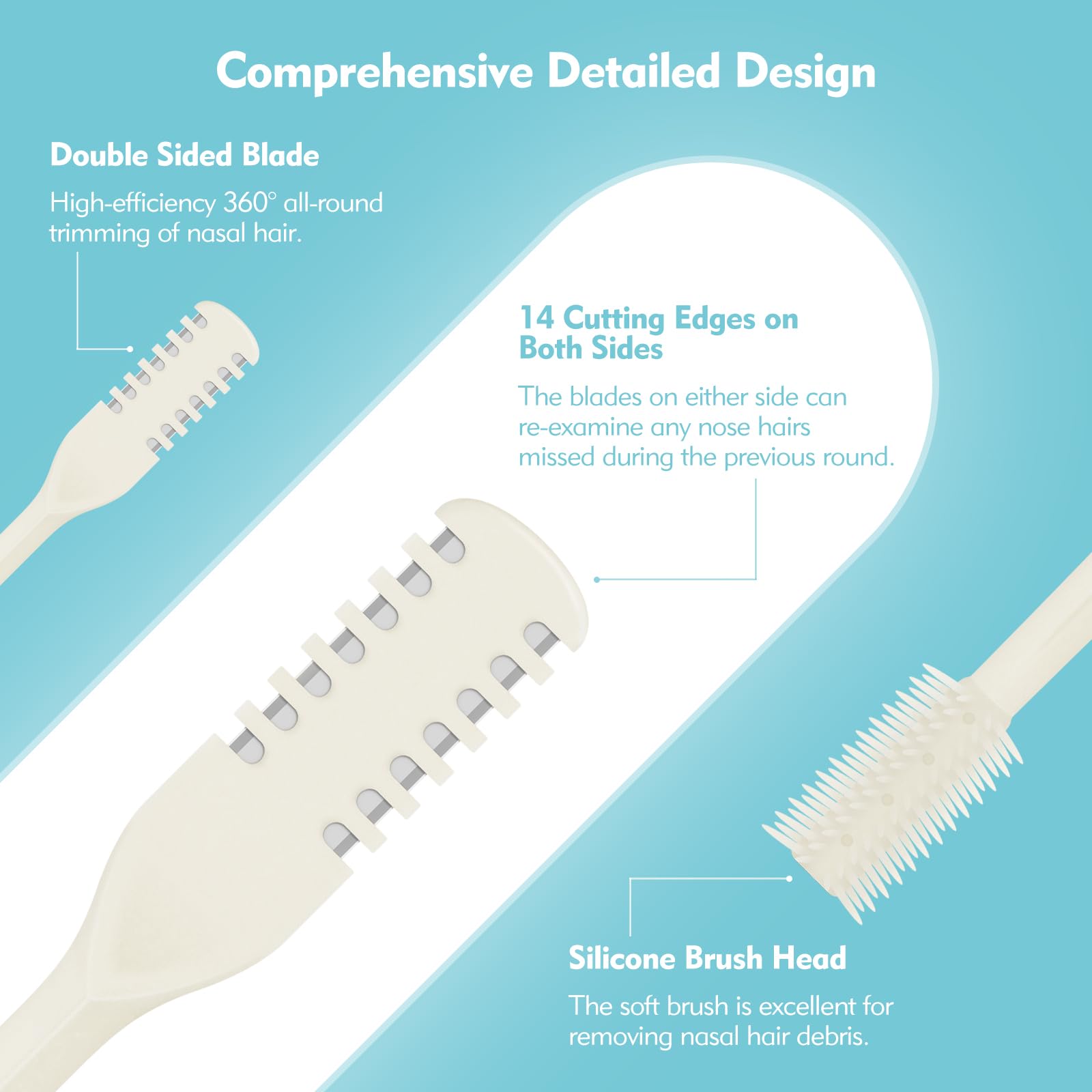 Kerros cleaning brush end sweeps away debris for easy cleanup