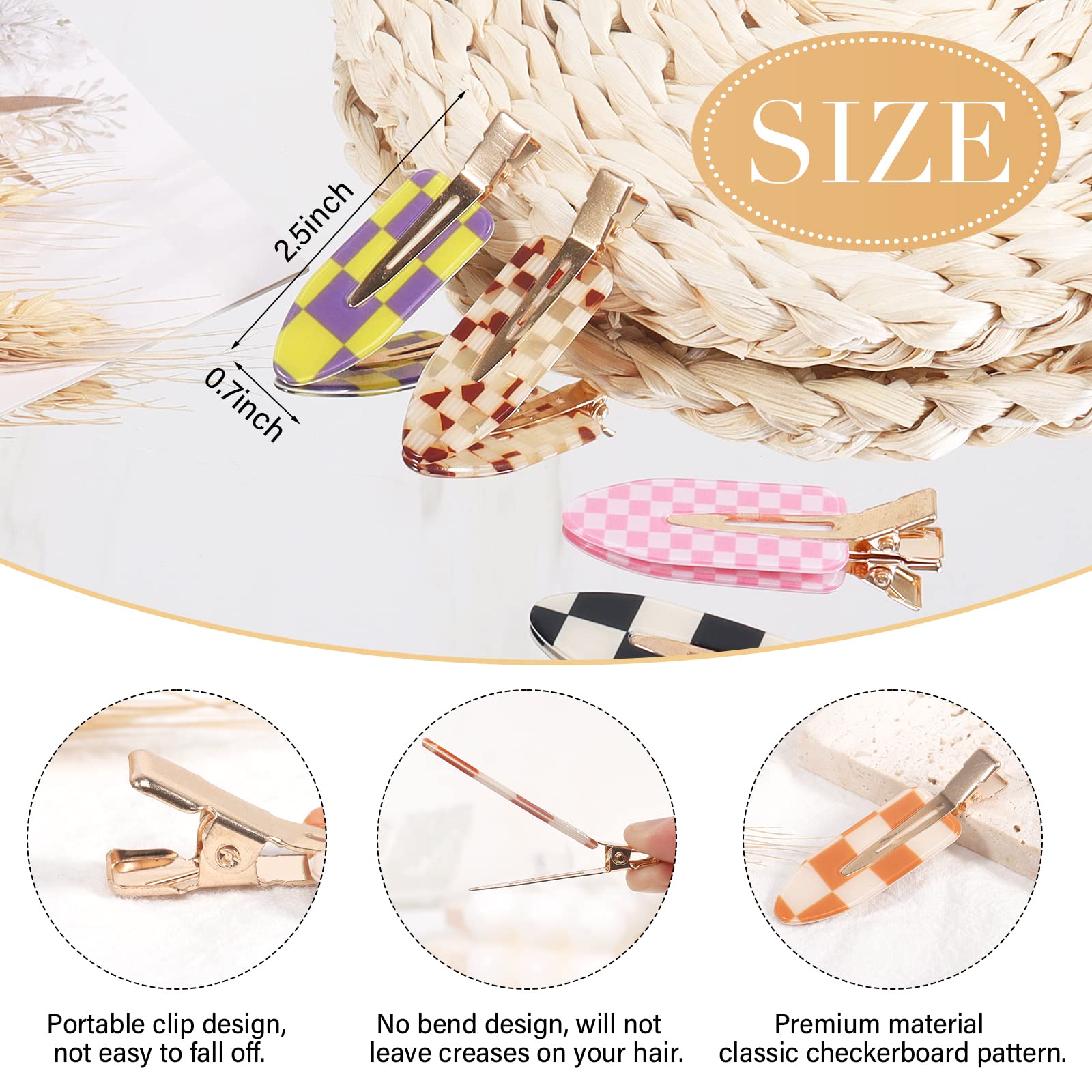 KesaPlan colorful hair clips gift set for women and girls.