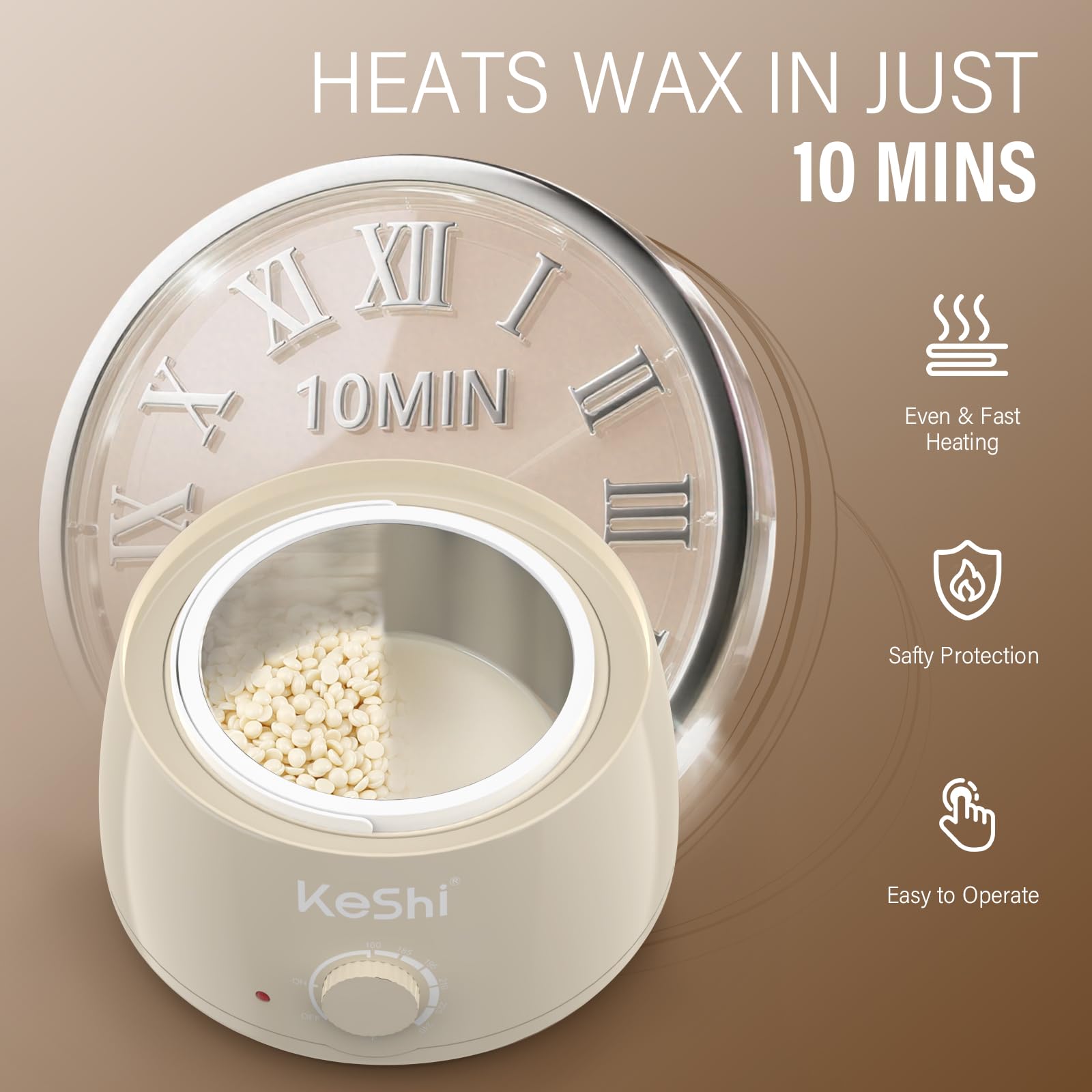 KeShi applicator sticks for precise, tidy waxing applications.