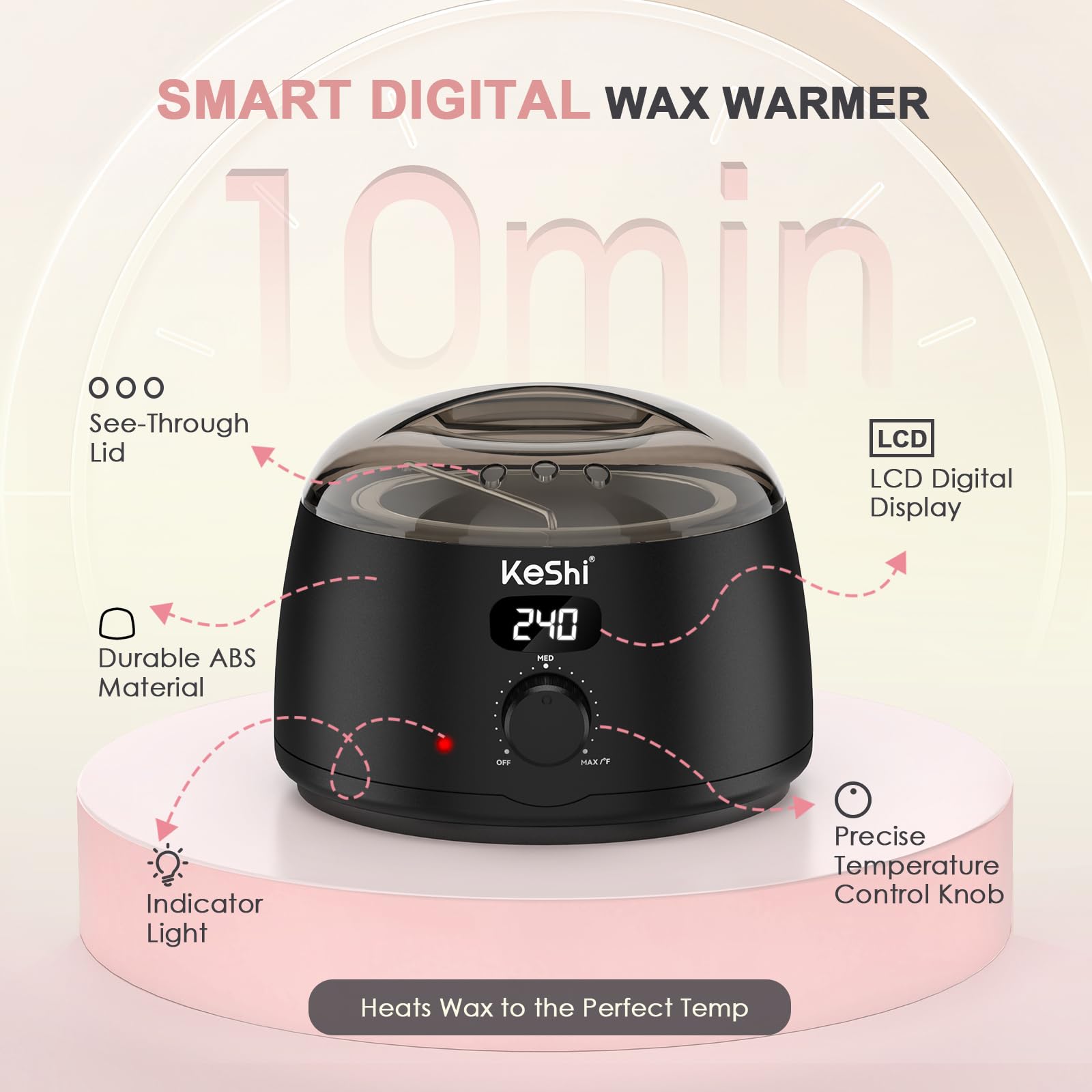 KeShi blackberry wax beads fast, efficient full-body waxing