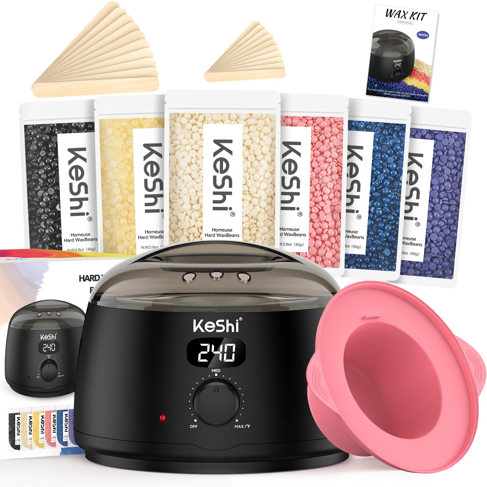 KeShi spatulas ensure hygienic, precise wax application