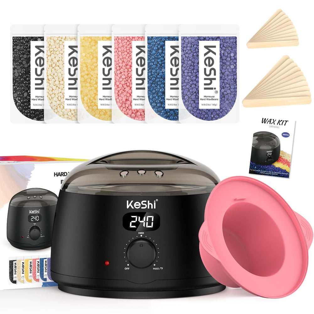 KeShi wax warmer with LCD display for precise home waxing control