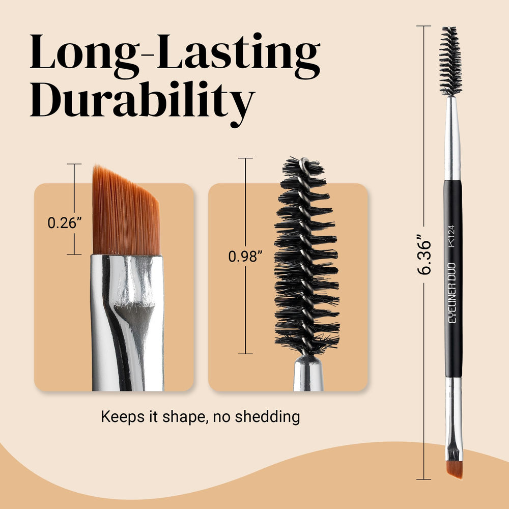 KESHIMA Angled brush close-up highlighting ultra-fine bristles for precise wings.
