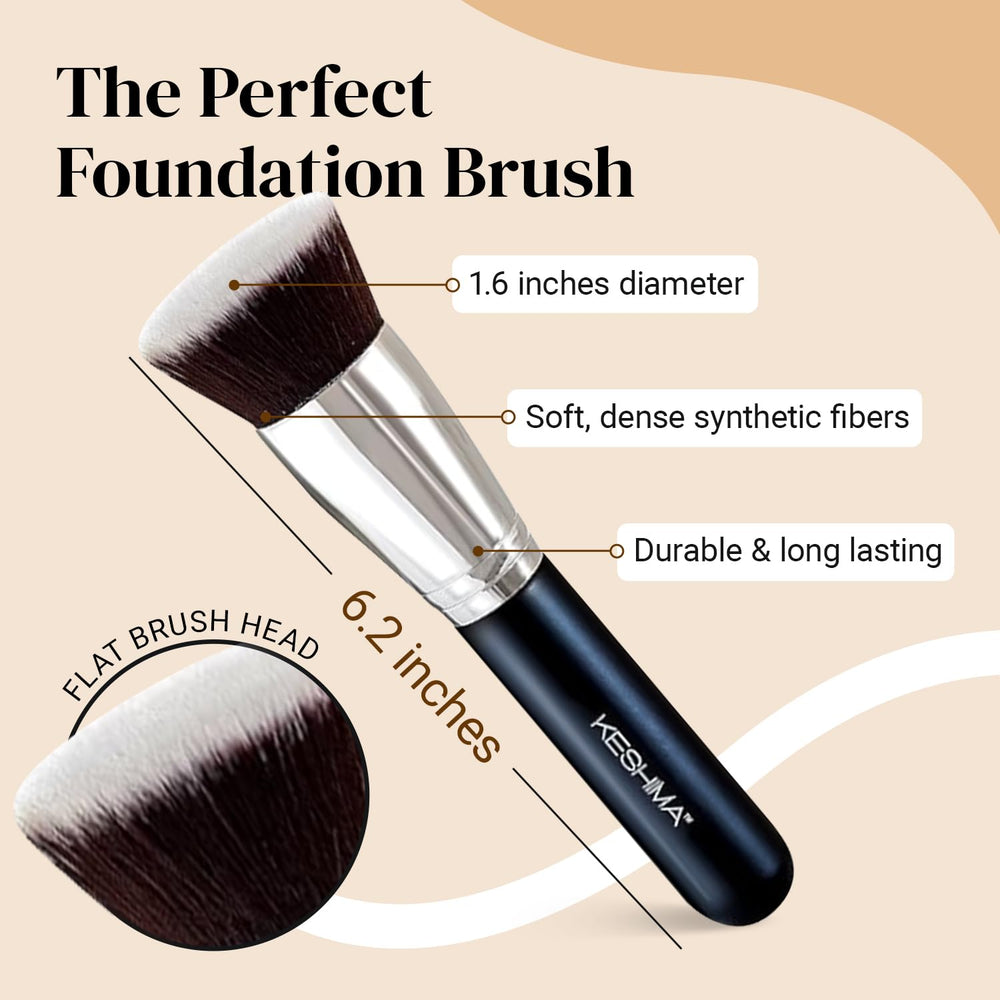 KESHIMA Kabuki brush on face blending liquid foundation smoothly