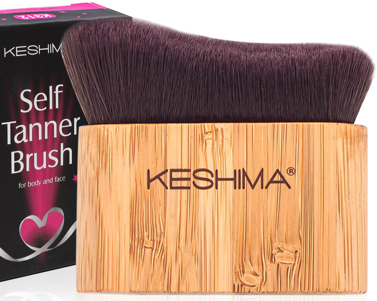 KESHIMA self-tanner brush for face and body delivering streak-free coverage