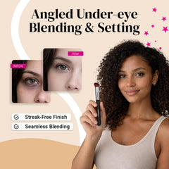 KESHIMA soft dense synthetic bristles for precise, easy makeup application.