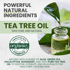 KESMEDIK Jabón corporal árbol de té, ingredientes naturales destacados para cuidado diario