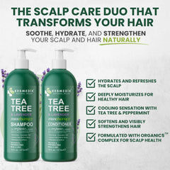 KESMEDIK Tea Tree Lavender Conditioner bottle promotes hydration and smoother hair.