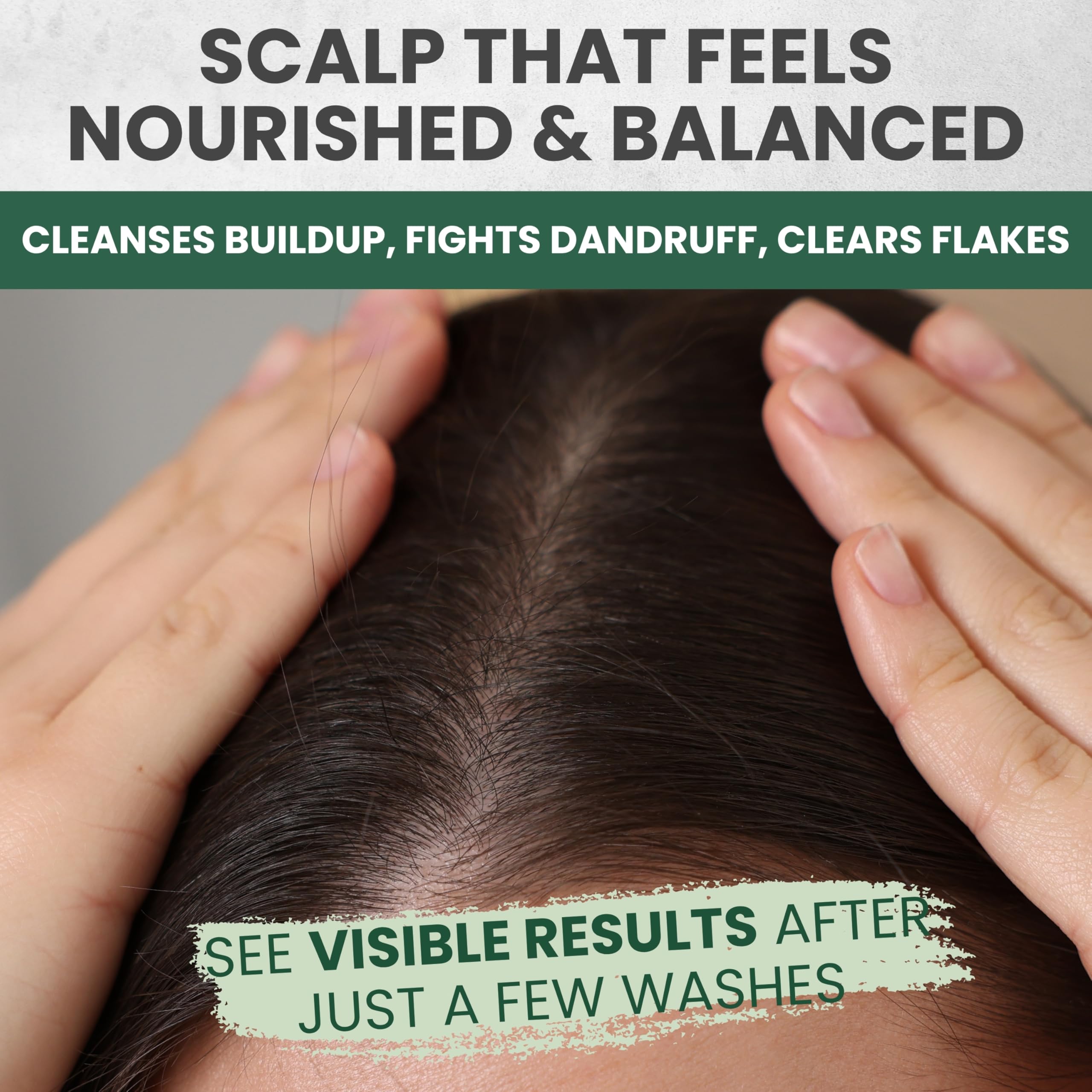 KESMEDIK Tea Tree Lavender Set on bathroom counter demonstrates complete scalp care routine.