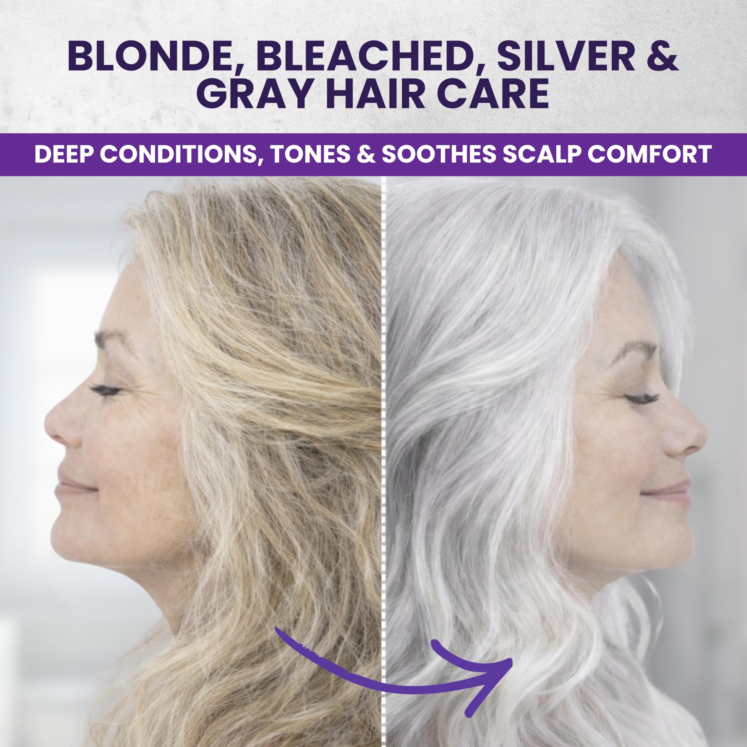 KESMEDIK Tea Tree Purple Hair Mask lather demonstrates cleansing while toning brass.