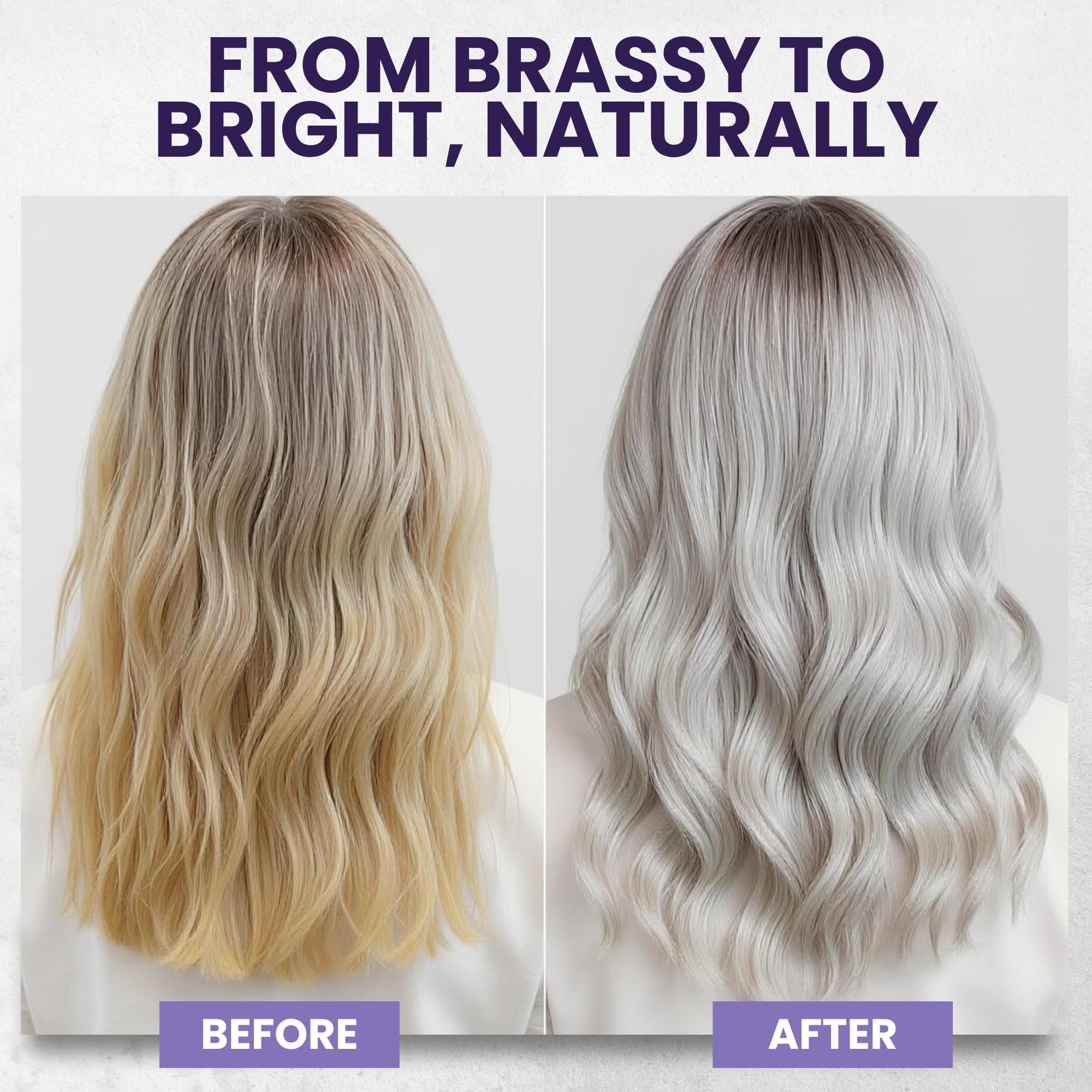 KESMEDIK Tea Tree Purple Shampoo & Conditioner box front showing professional toning.