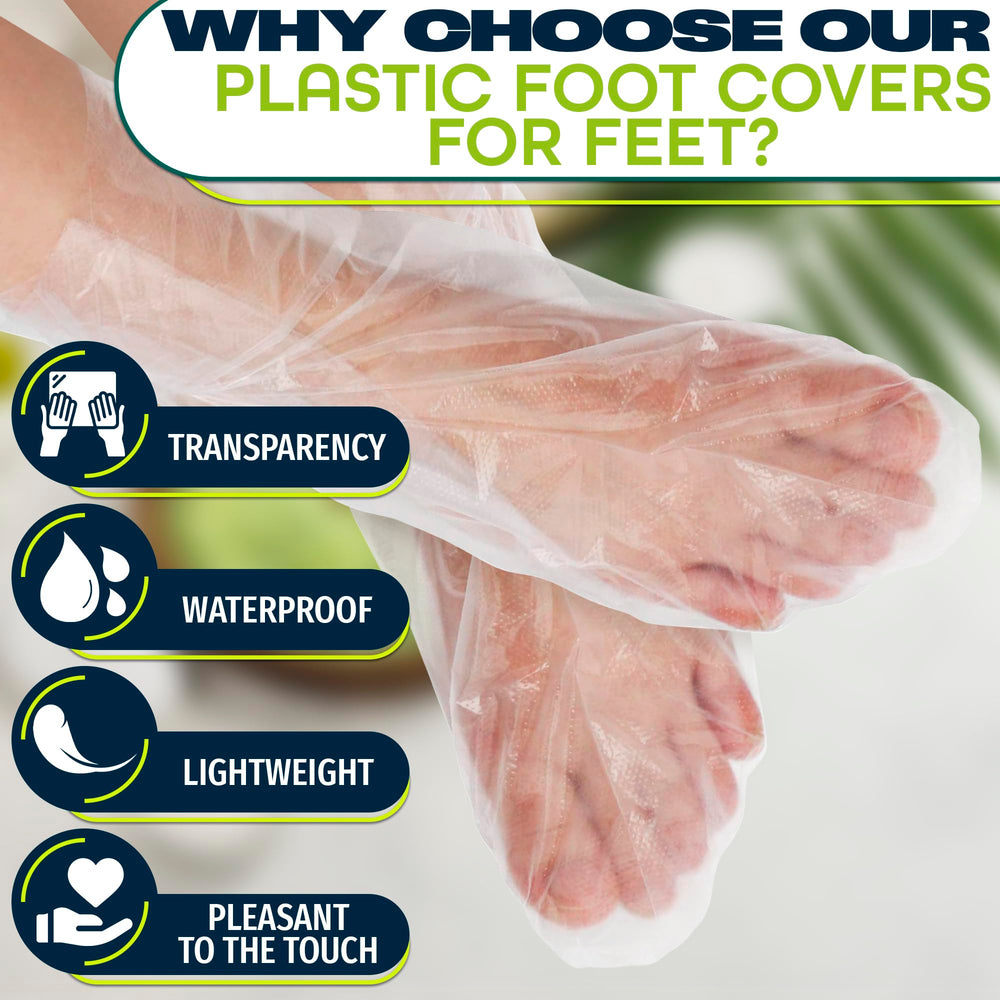 Ketar material transparente PE resistente al agua para pies secos y cómodos.