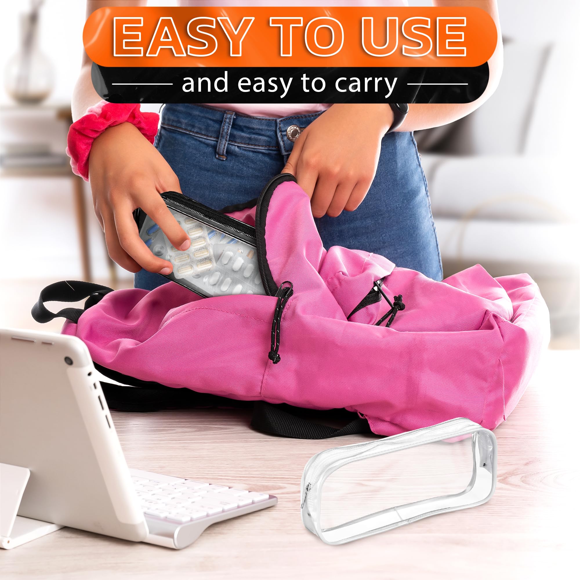 Ketar mini makeup bag for brushes, fits in small purses and totes.