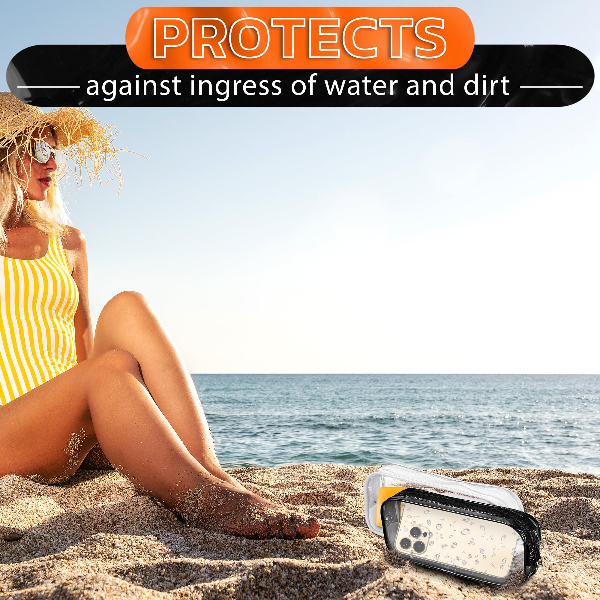 Ketar purse-friendly clear pouch keeps cosmetics visible and accessible.