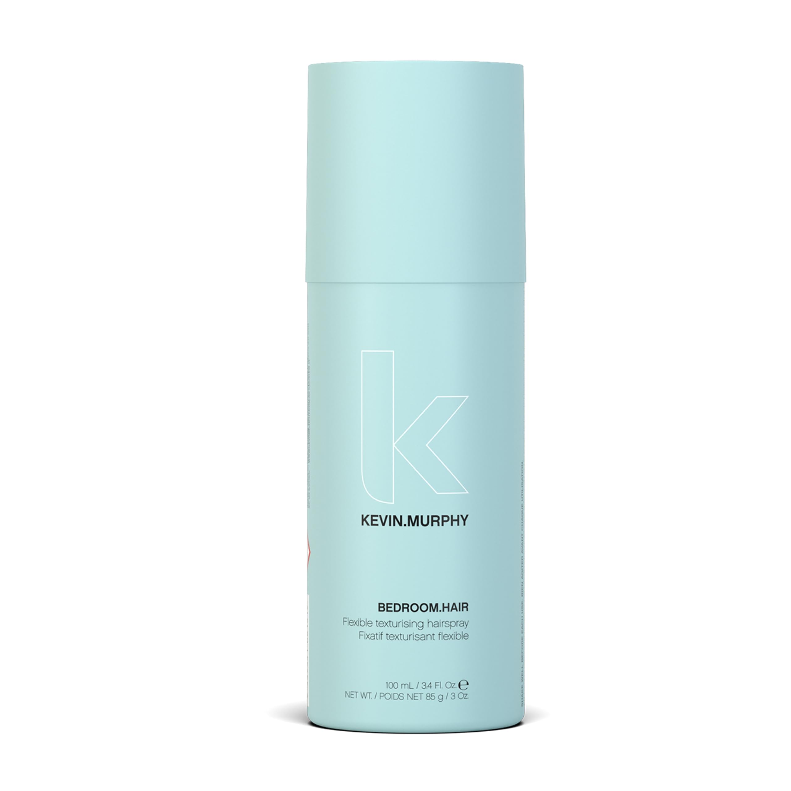 KEVIN.MURPHY BEDROOM.HAIR bottle shown for easy styling and grip.
