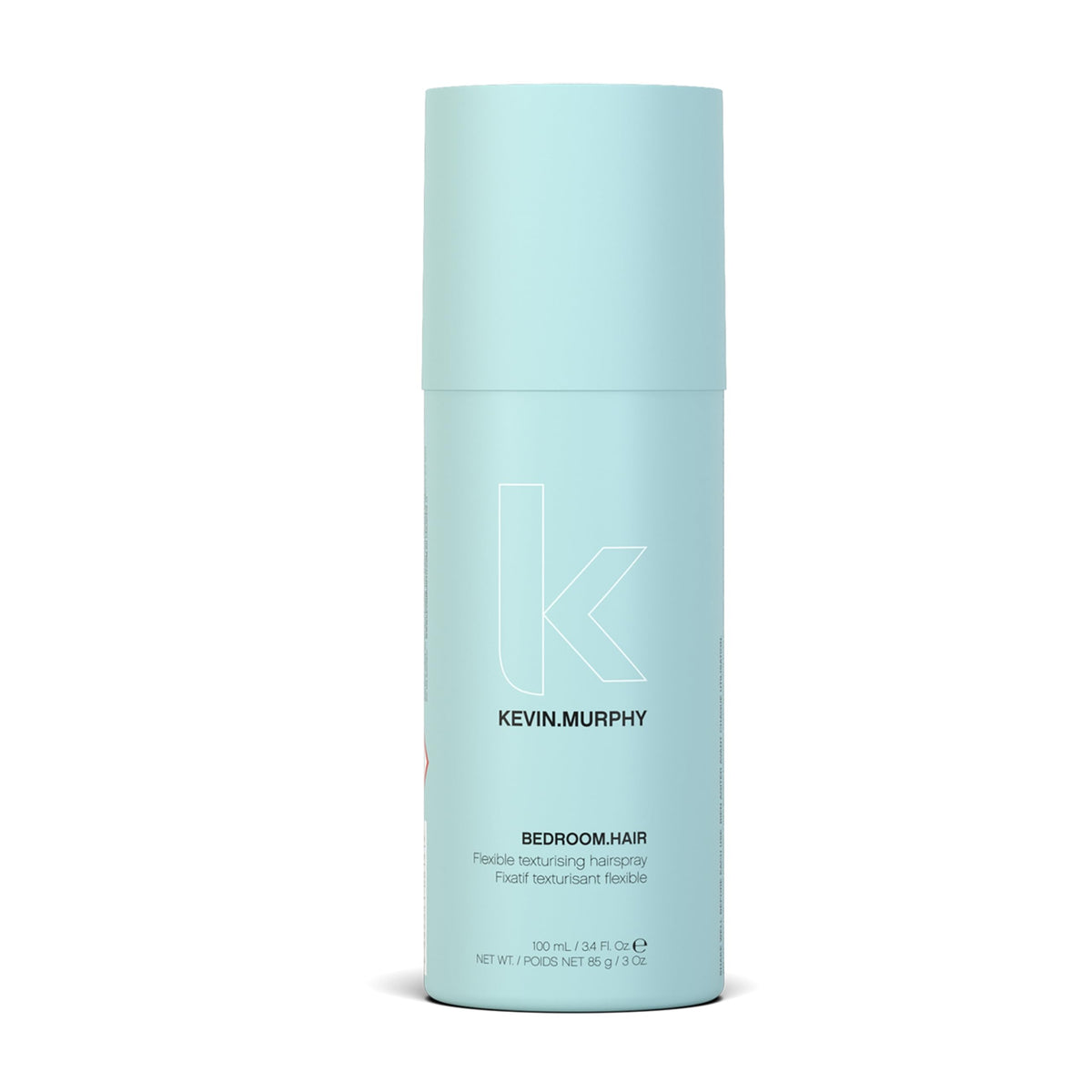 KEVIN.MURPHY BEDROOM.HAIR bottle shown for easy styling and grip.