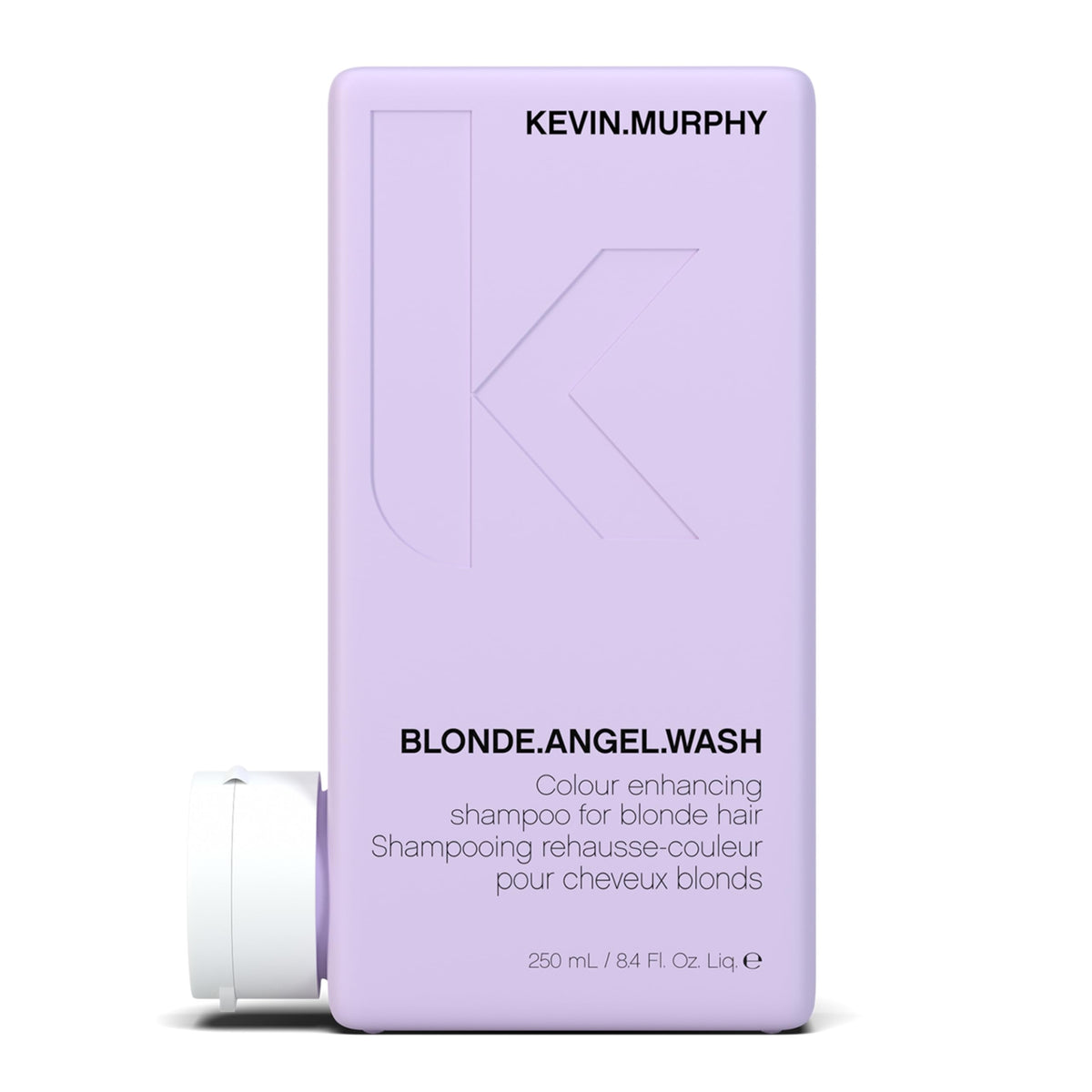 KEVIN.MURPHY BLONDE.ANGEL.WASH bottle front for blonde care and protection.