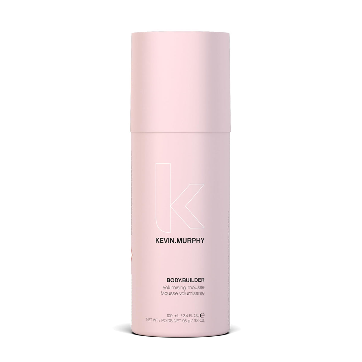 KEVIN.MURPHY BODY.BUILDER botella en primer plano para volumen ligero y tacto suave.