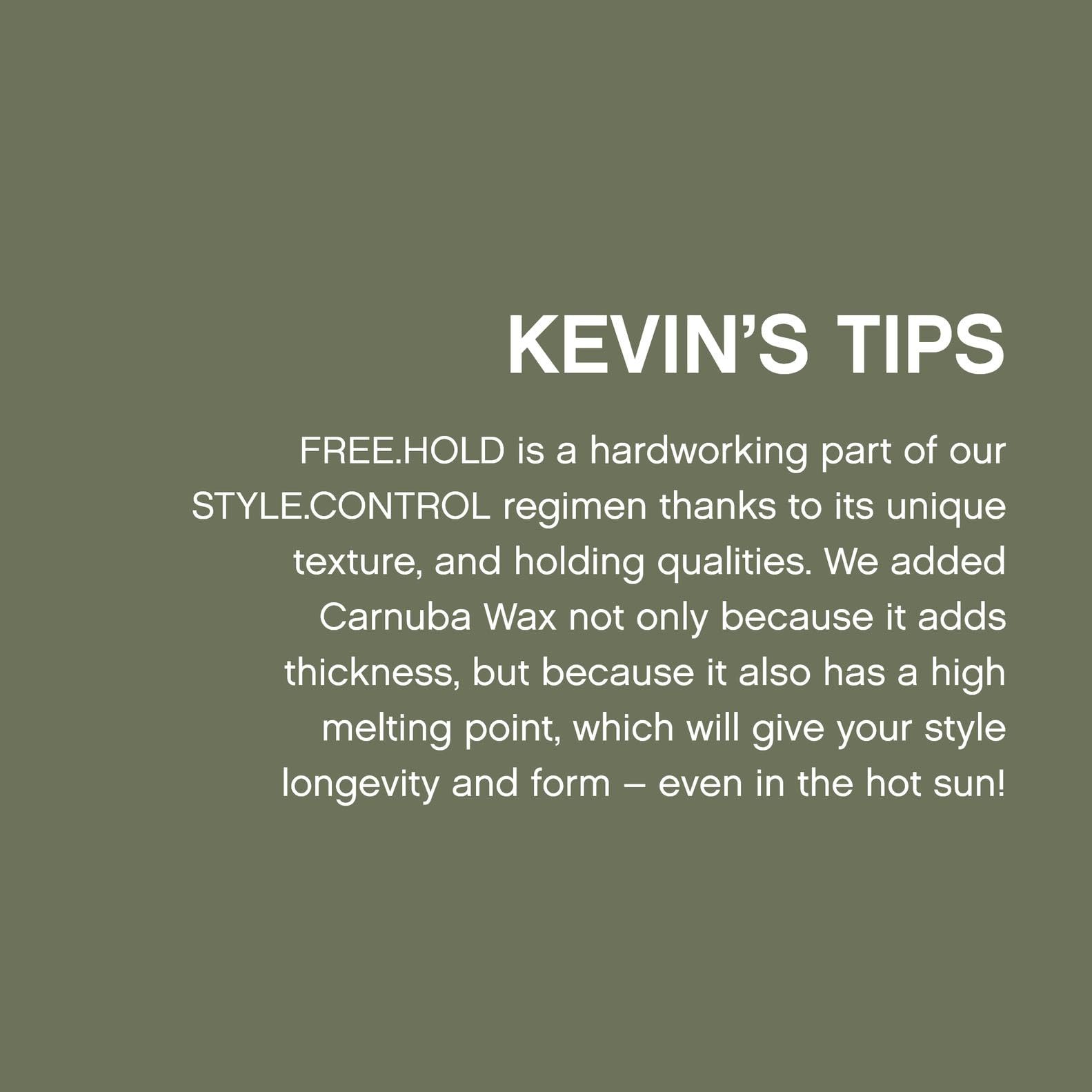 KEVIN.MURPHY FREE.HOLD duradera sin sensación pesada