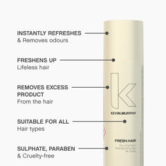 Cabello después de usar Fresh.Hair, limpio y ligero.