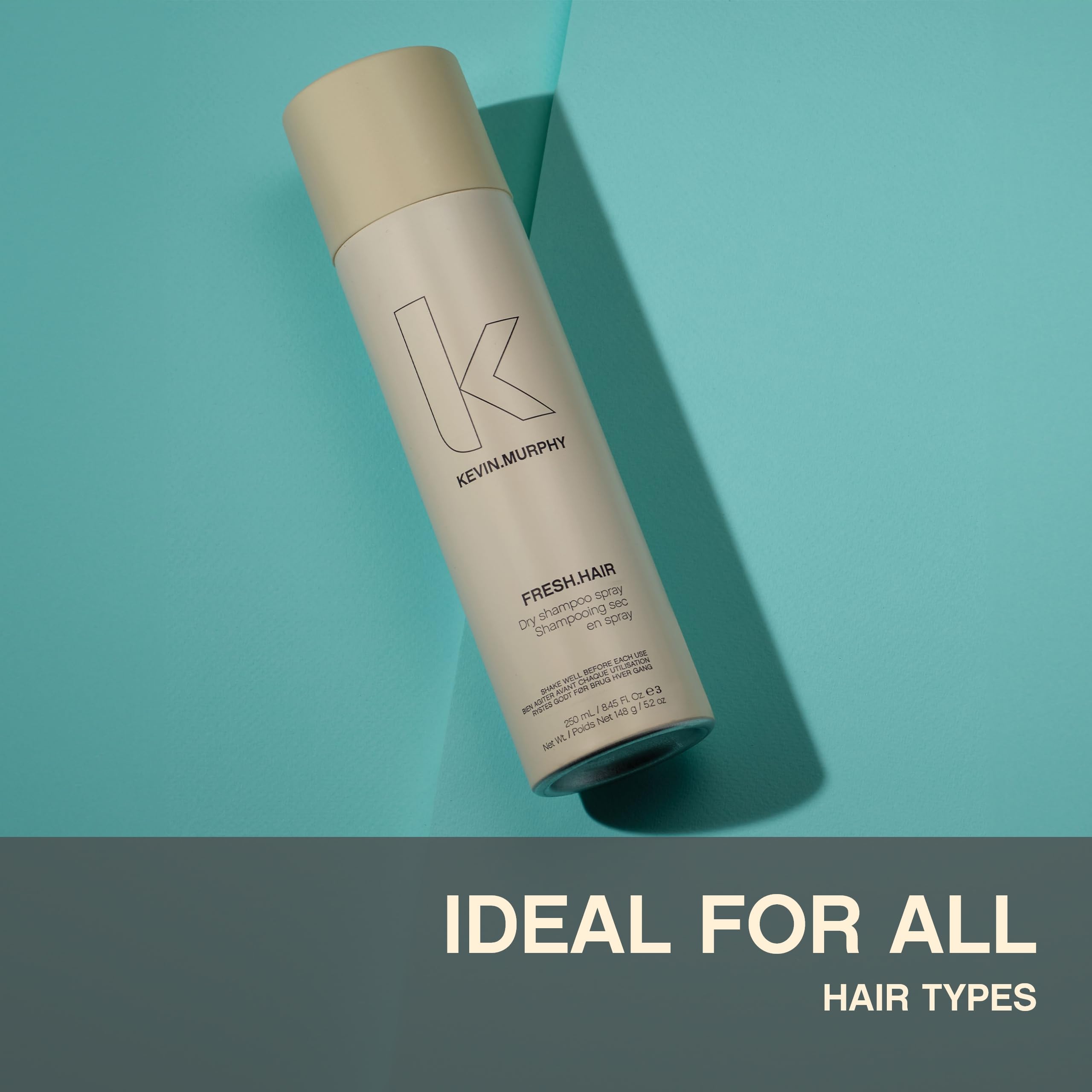 Etiqueta Fresh.Hair indica sin sulfatos y sin parabenos, beneficio clave.