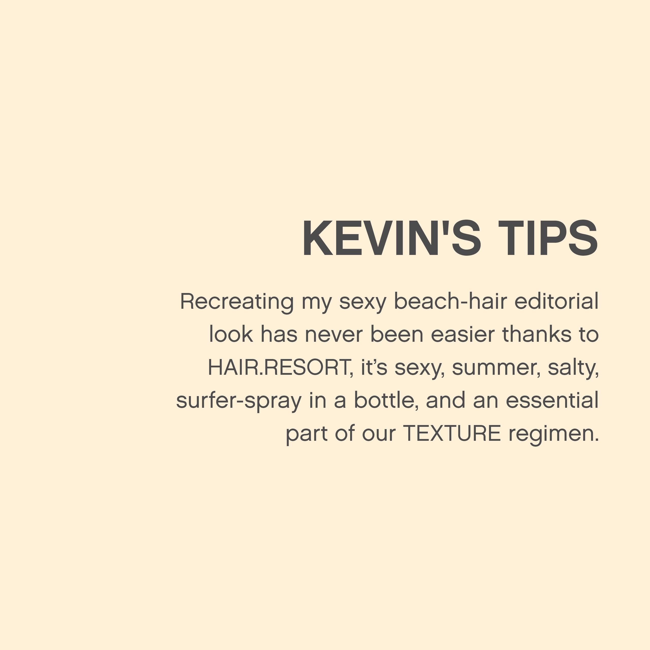 KEVIN.MURPHY Hair Resort Spray is sulphate-free and cruelty-free