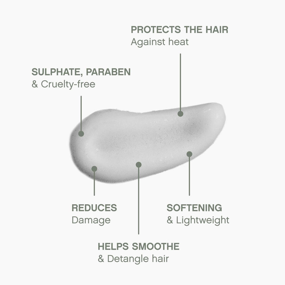 KEVIN.MURPHY HEATED.DEFENSE highlighting jojoba seed oil ingredient for nourishment.