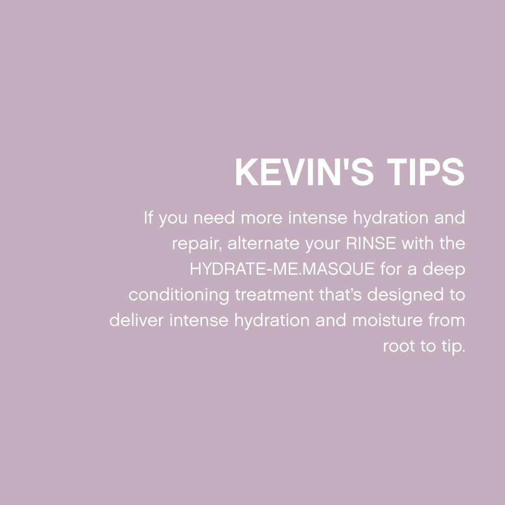 KEVIN.MURPHY HYDRATE-ME.MASQUE supports normal to dry hair nourishment.