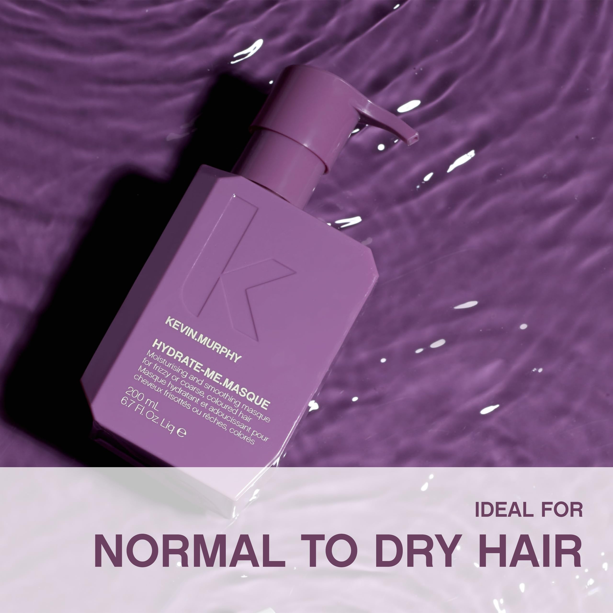 KEVIN.MURPHY HYDRATE-ME.MASQUE after towel-dry shows bounce and softness.