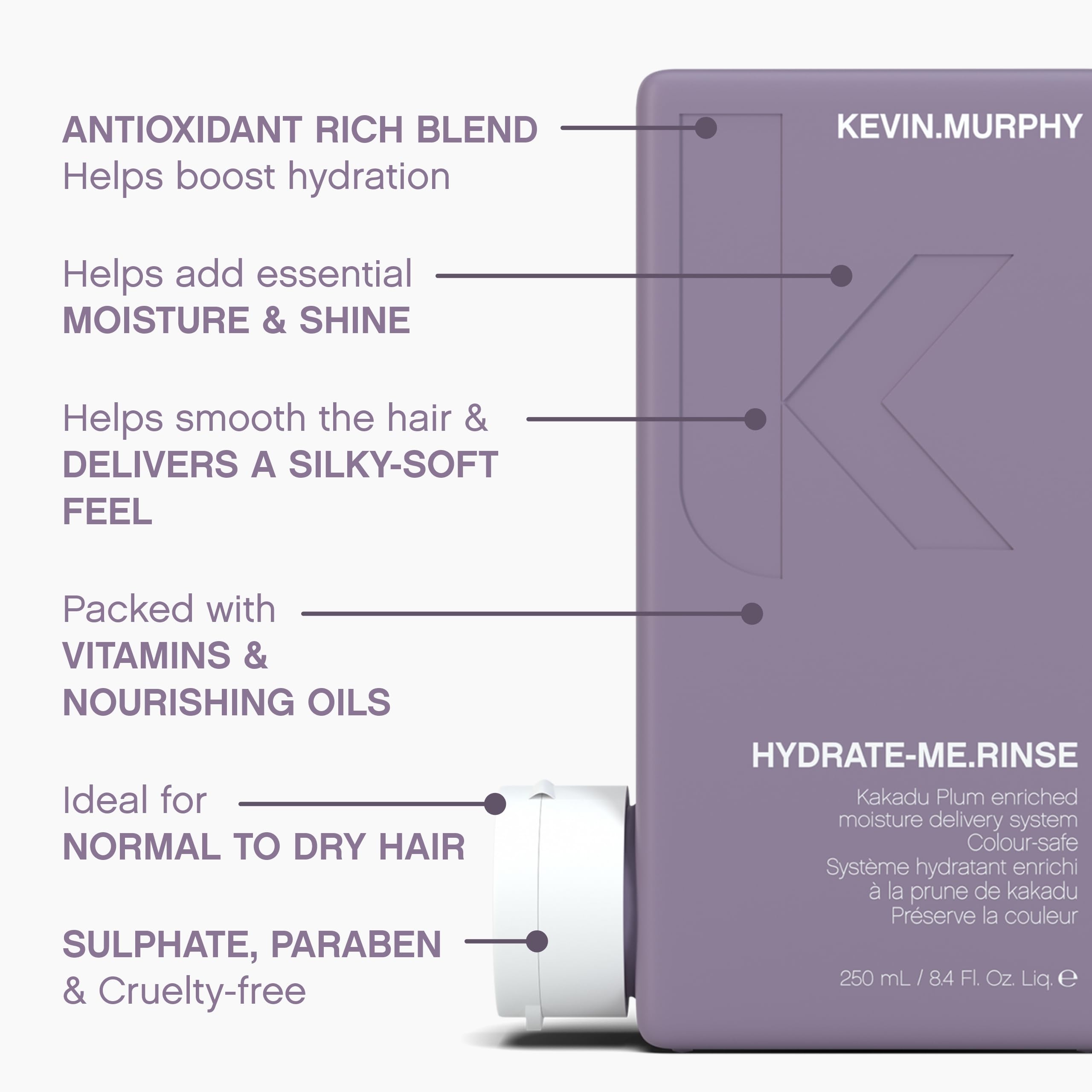 KEVIN.MURPHY Hydrate-Me.Rinse Kakadu Plum close-up emphasizes antioxidant-rich hydration.