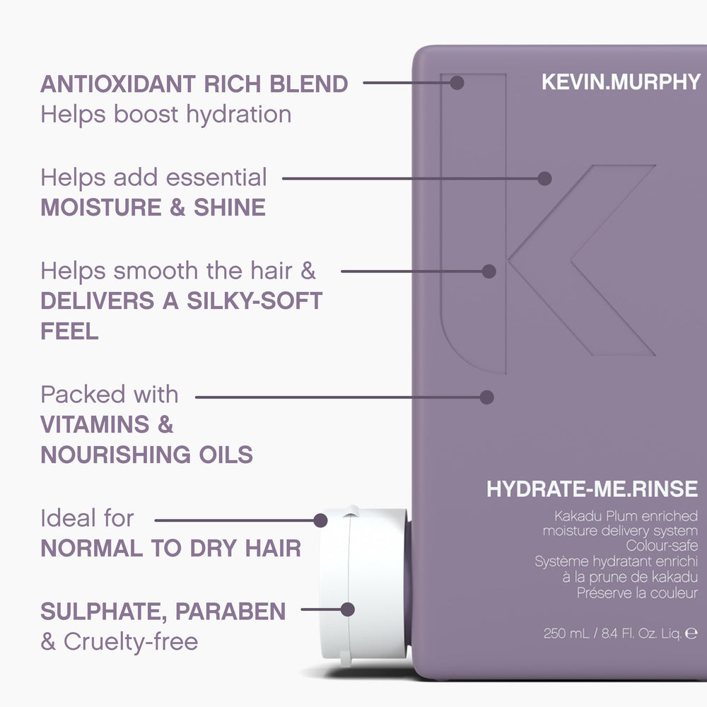 KEVIN.MURPHY Hydrate-Me.Rinse Kakadu Plum close-up emphasizes antioxidant-rich hydration.