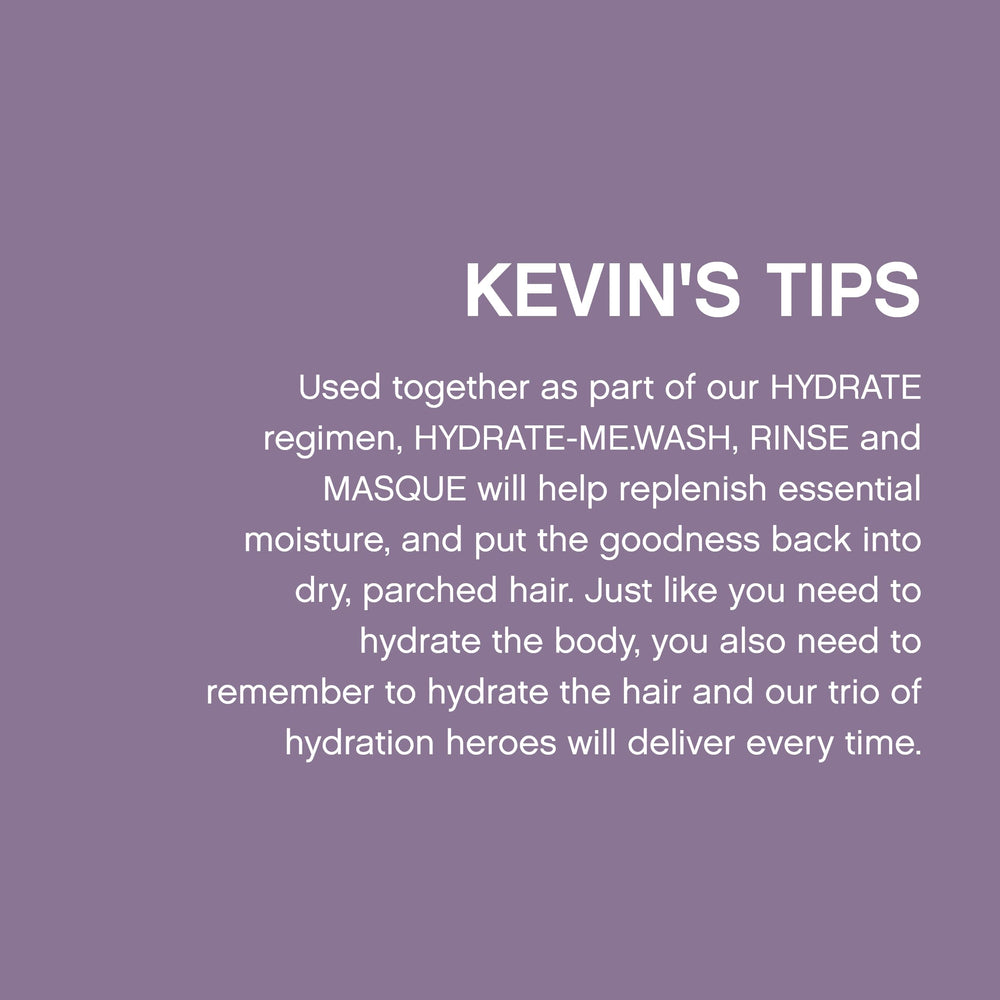 KEVIN.MURPHY Hydrate-Me.Rinse pump dispensing the product