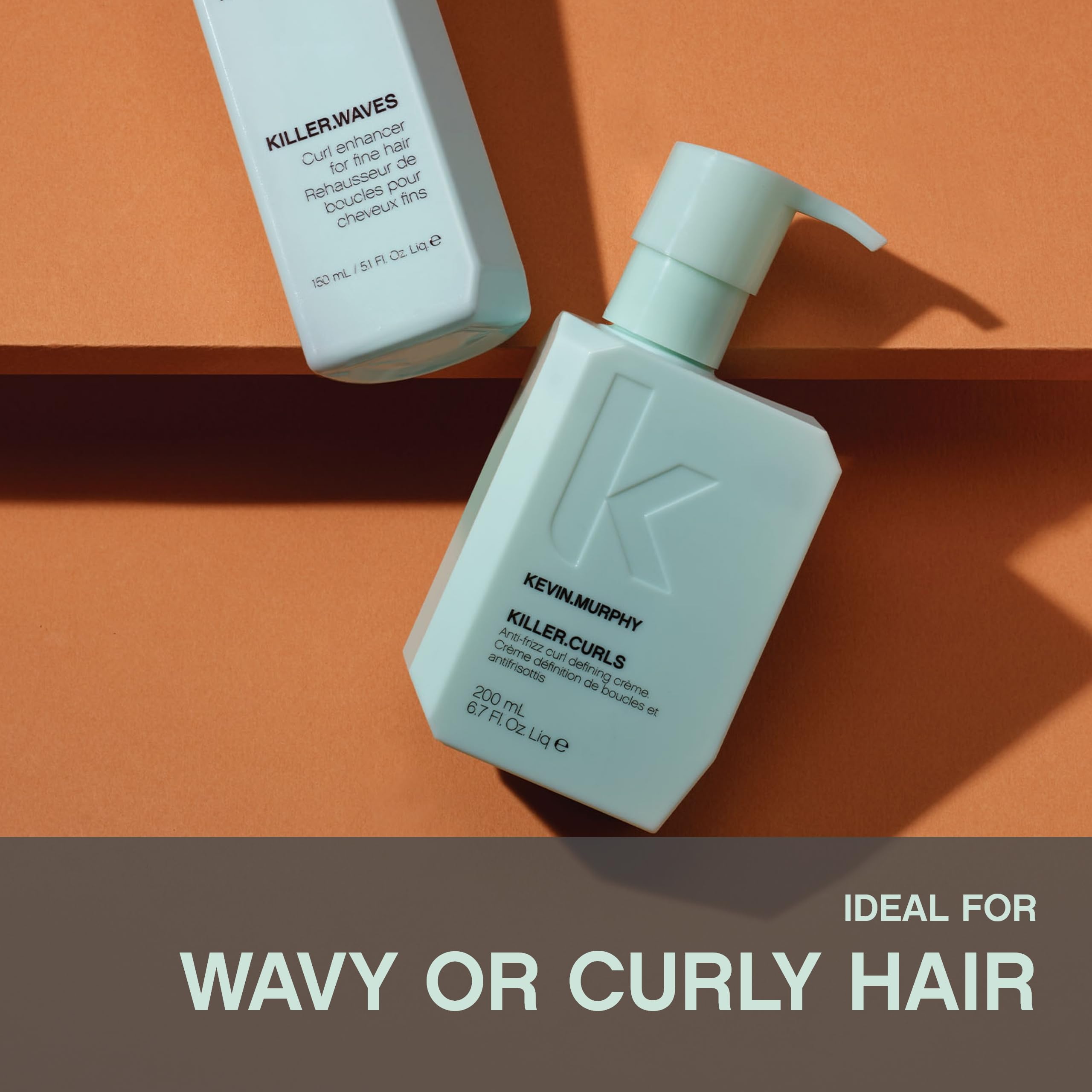 KEVIN.MURPHY KILLER.CURLS frizz control close-up on shiny curls