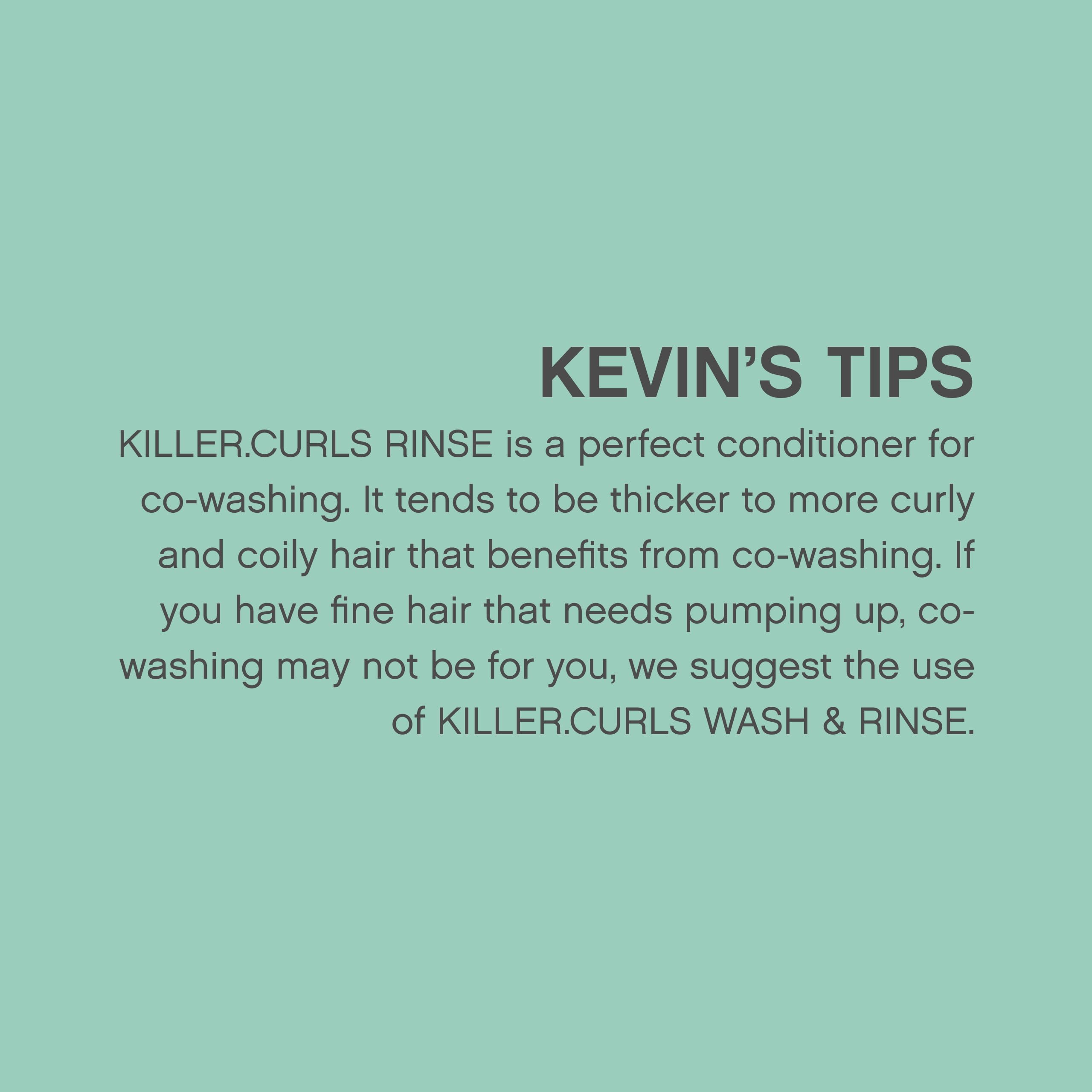 Defined curls after using KEVIN.MURPHY KILLER.CURLS RINSE