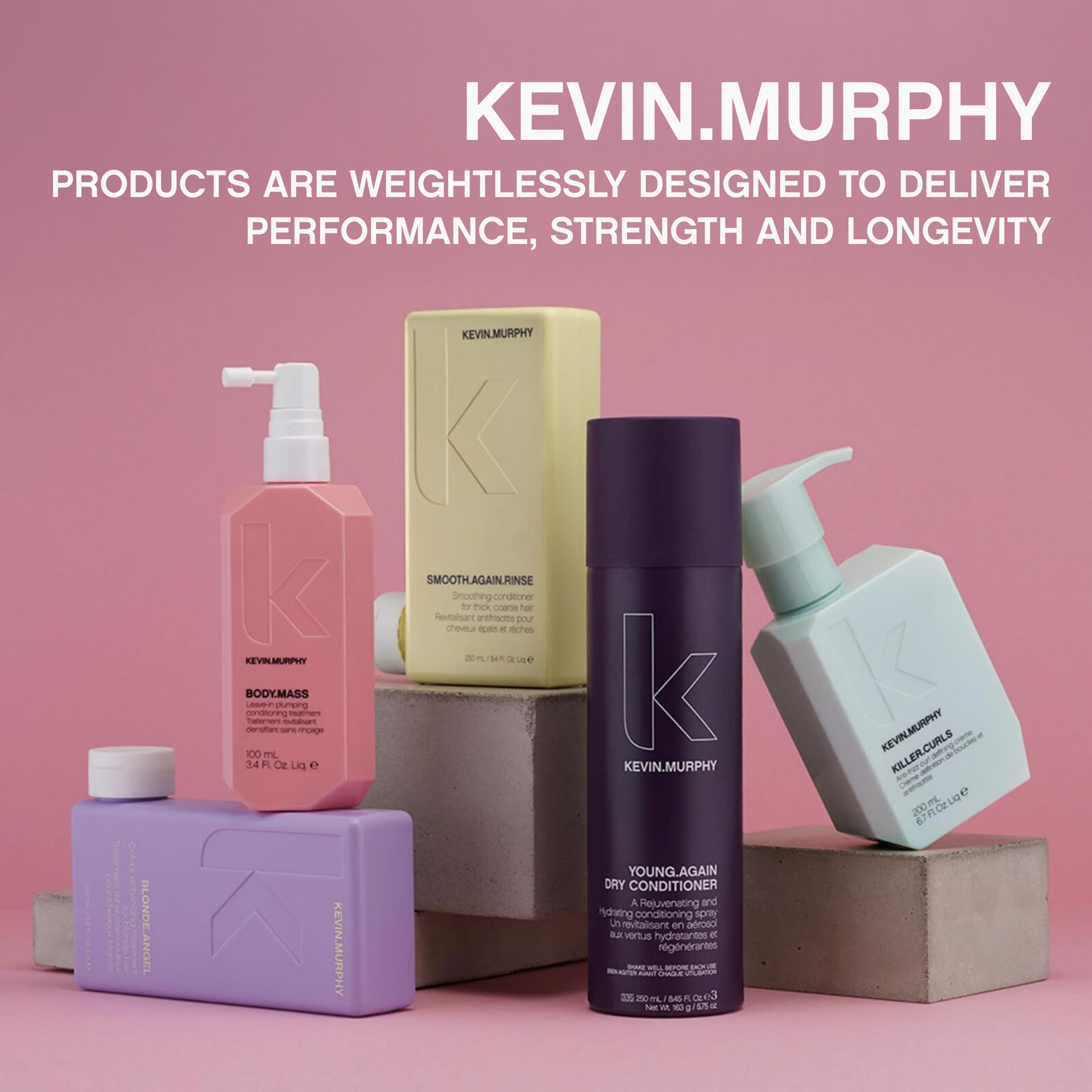 KEVIN.MURPHY KILLER.CURLS WASH packaging highlights eco-conscious design