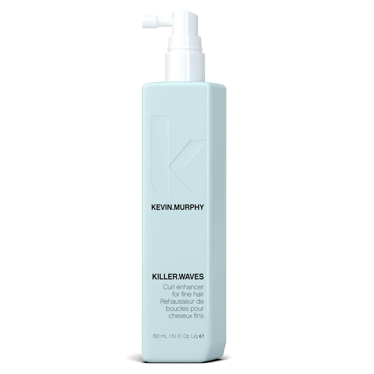 KEVIN.MURPHY Killer.WAVES bottle close-up showing weightless wave enhancement for fine hair