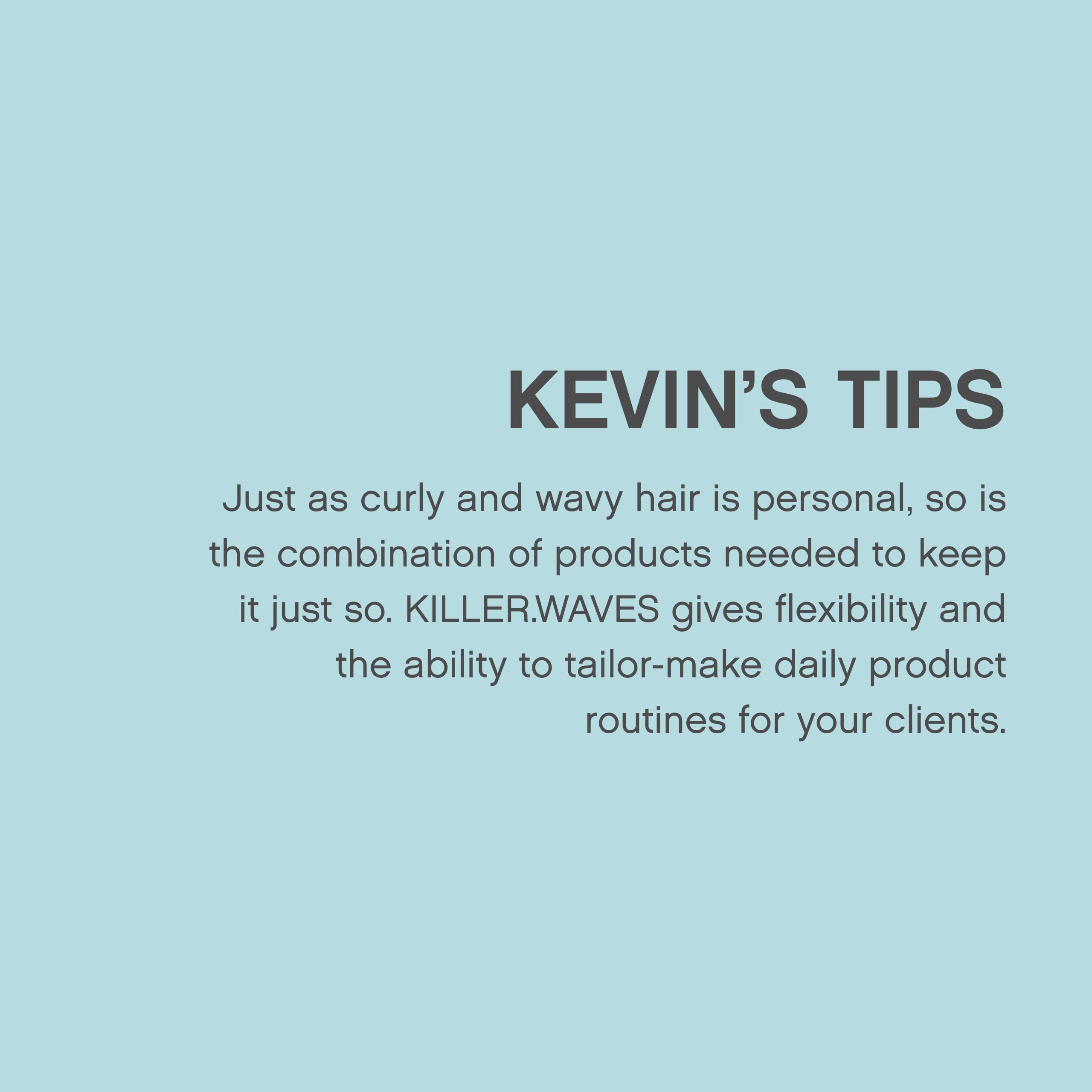 KEVIN.MURPHY Killer.WAVES frizz reduction and glossy finish in curls