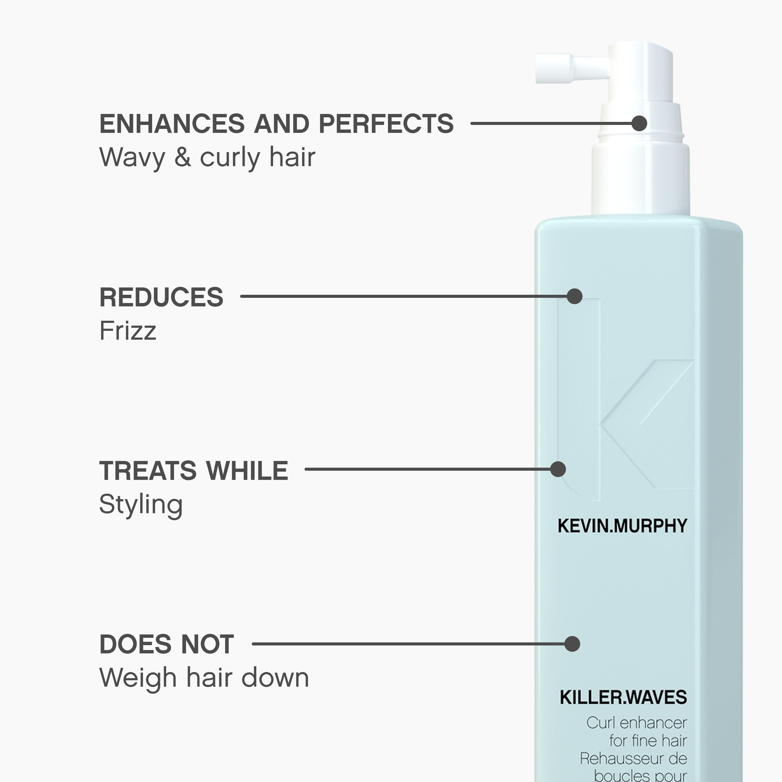 KEVIN.MURPHY Killer.WAVES model with defined waves and frizz control