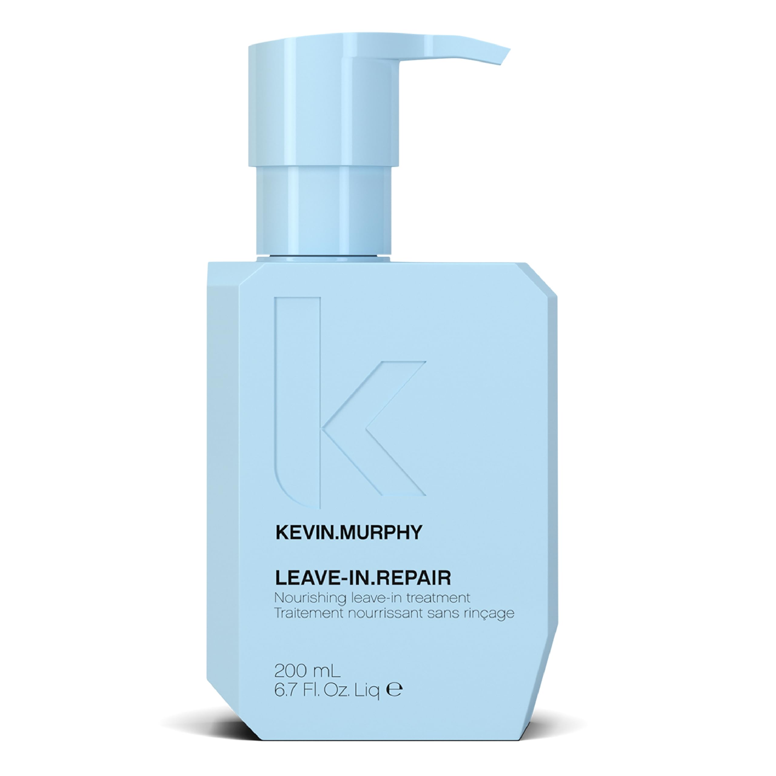 KEVIN.MURPHY Leave-In.Repair bottle closeup showing weightless nourishment and salon-grade shine.