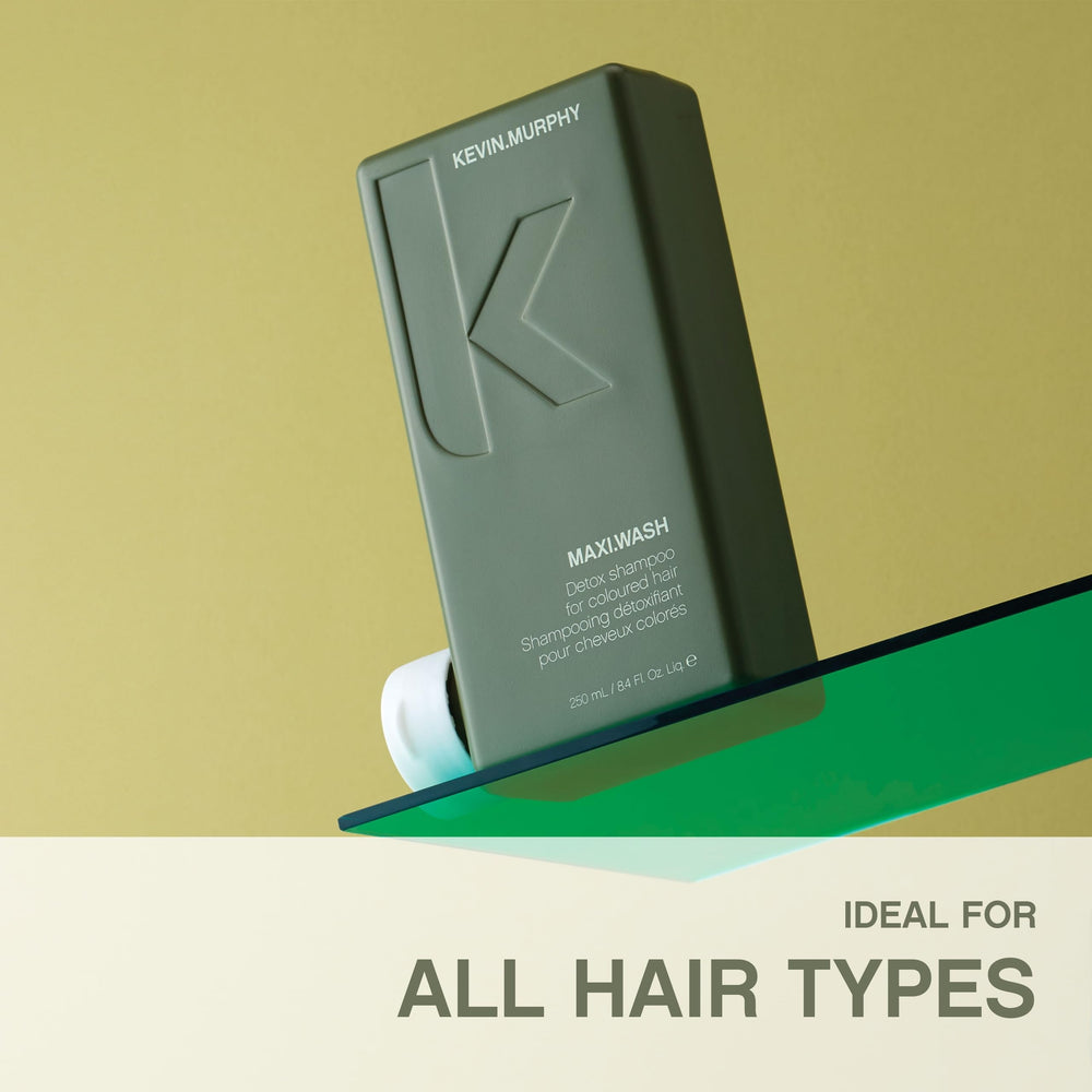 Lather activates on wet hair to remove residue and minerals from styling products.