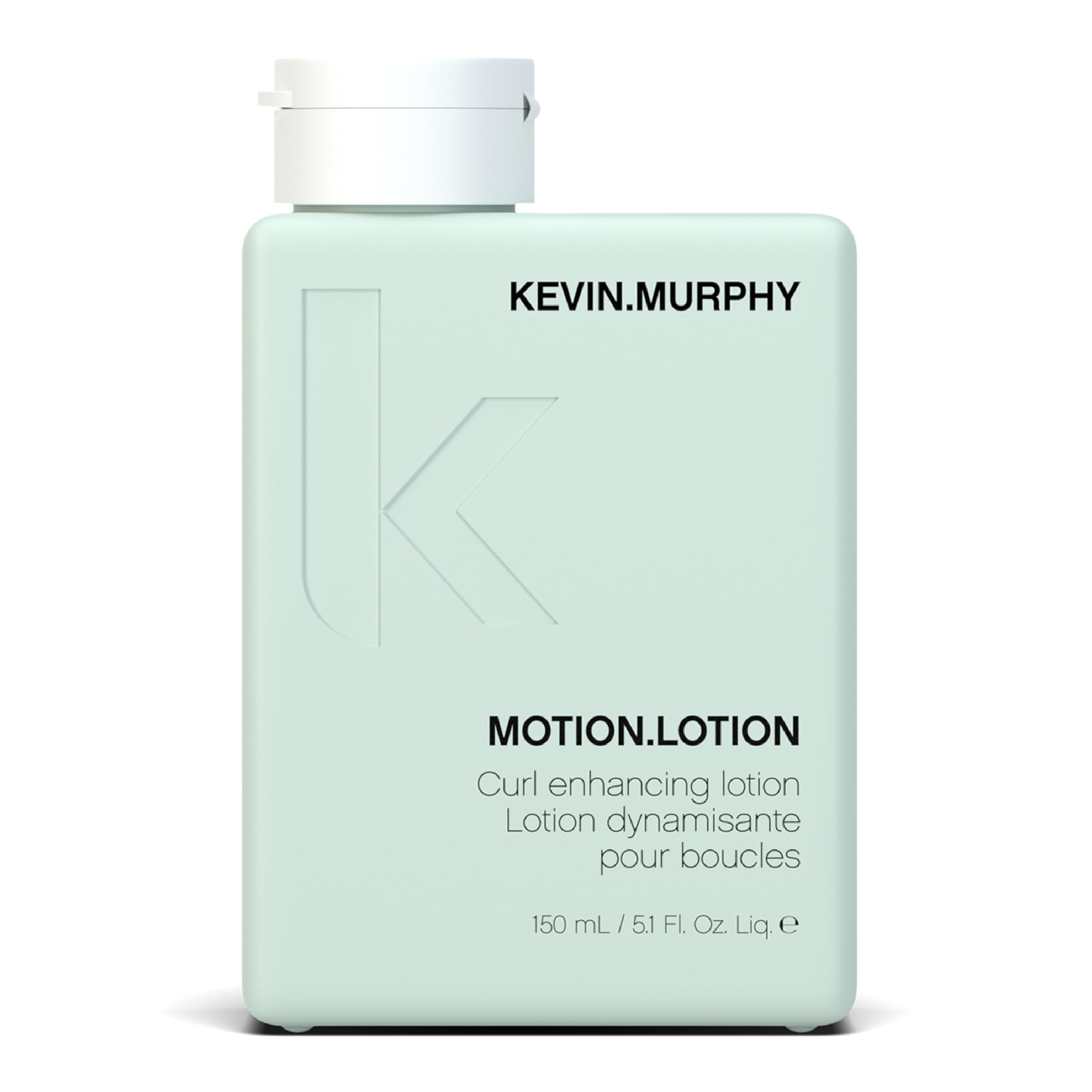 KEVIN.MURPHY MOTION.LOTION bottle showcases weightless curl boost.