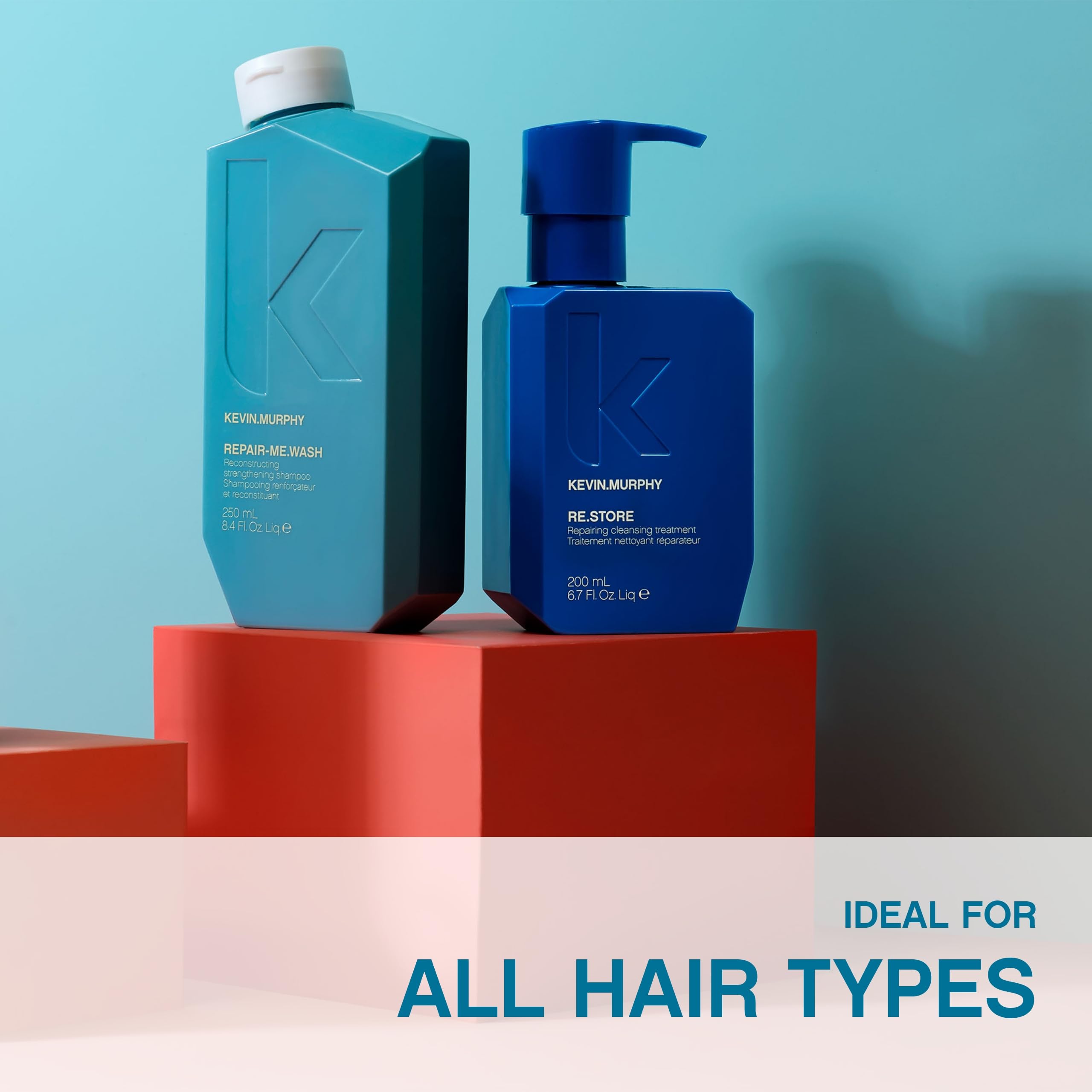 KEVIN.MURPHY RE.STORE used in third wash routine for targeted repair.