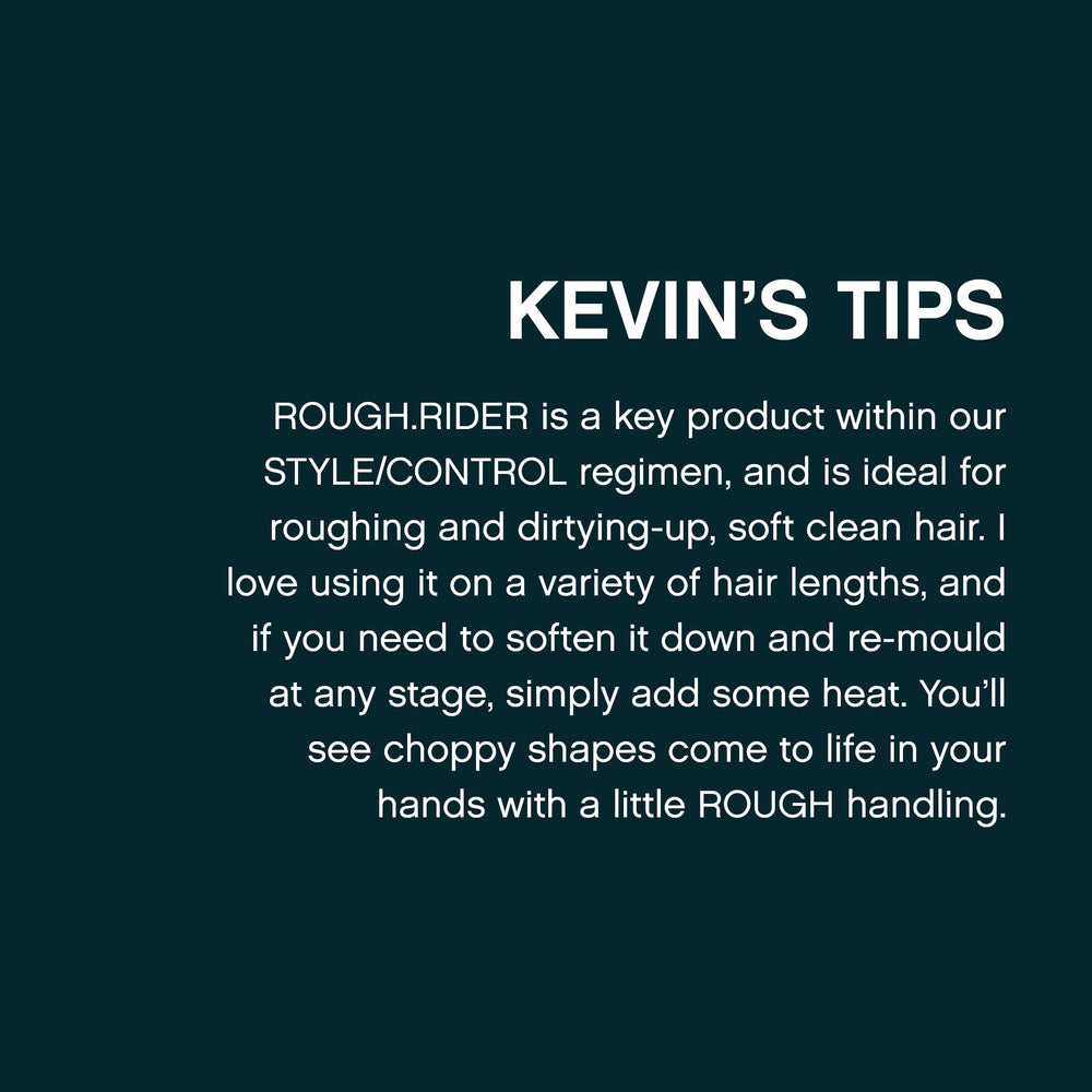 KEVIN.MURPHY ROUGH.RIDER ingredientes soya y bambú fortalecen el cabello.