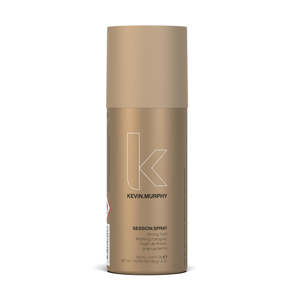 KEVIN.MURPHY SESSION.SPRAY muestra fijación firme para todo tipo de cabello.
