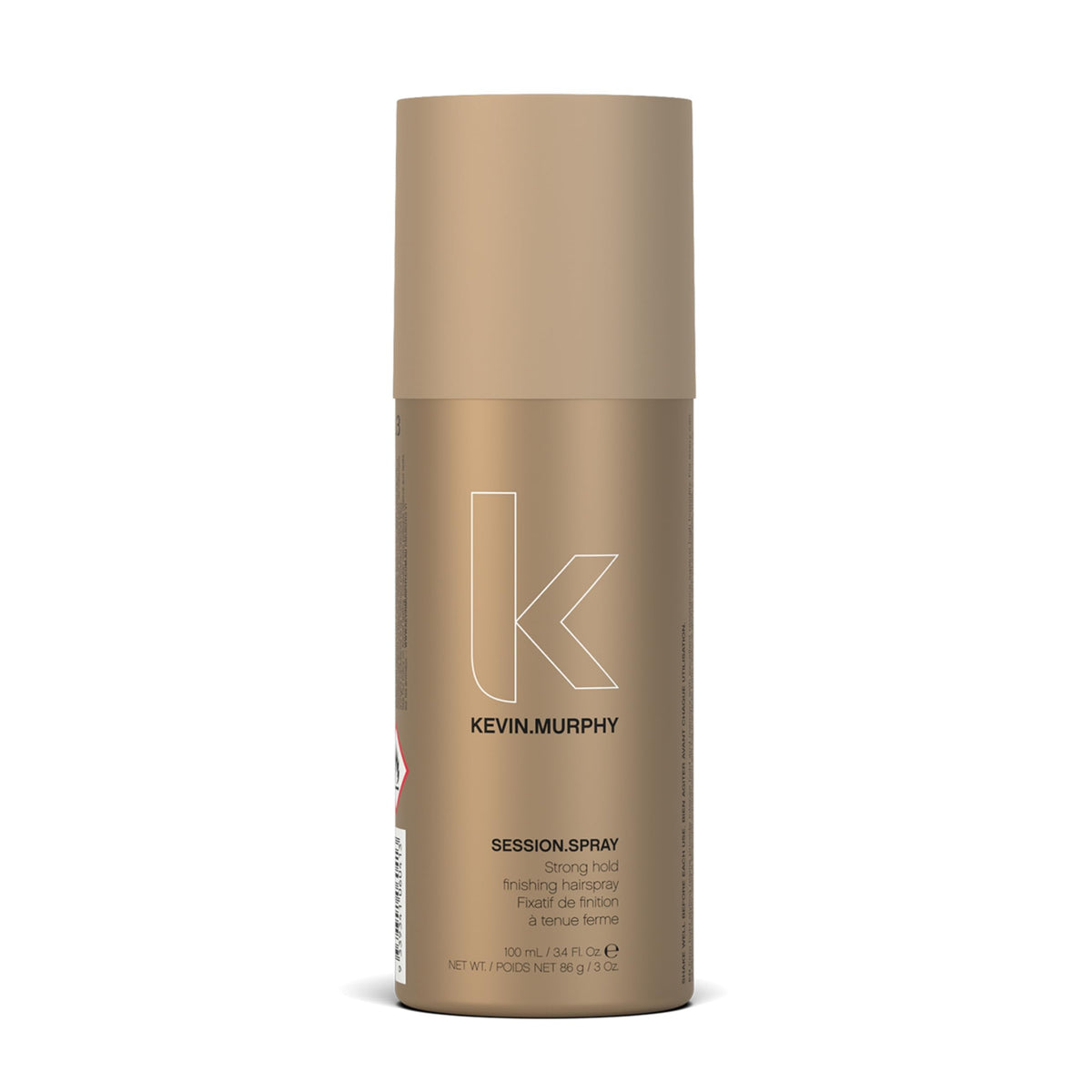 KEVIN.MURPHY SESSION.SPRAY muestra fijación firme para todo tipo de cabello.