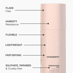 KEVIN.MURPHY SESSION.SPRAY FLEX acabado flexible que resiste la humedad