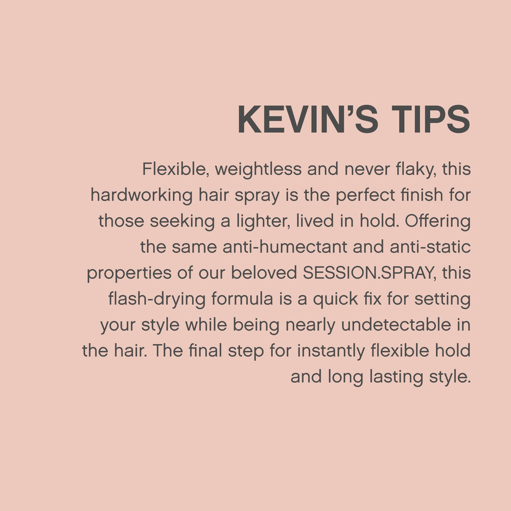 Runway-inspired styling with SESSION.SPRAY FLEX for lasting shape